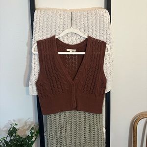 PacSun Button-Up Sweater Vest